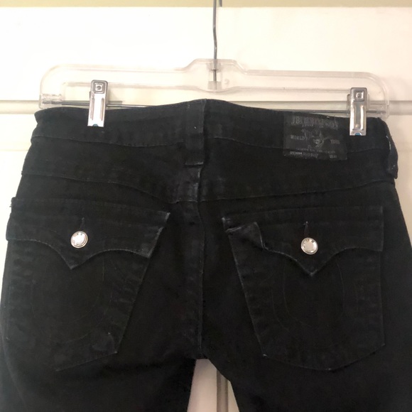 True religion size 27 black jeans - Picture 1 of 5